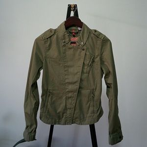Army Green Moto Jacket